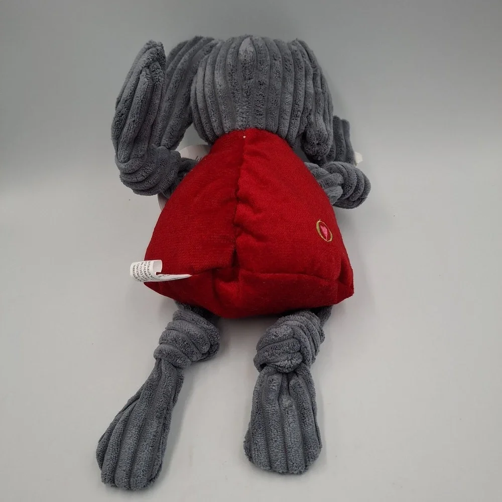 Alabama Crimson Tide HuggleHounds Tuffut Tech Elephant Dog Toy Plush Red Gray NW